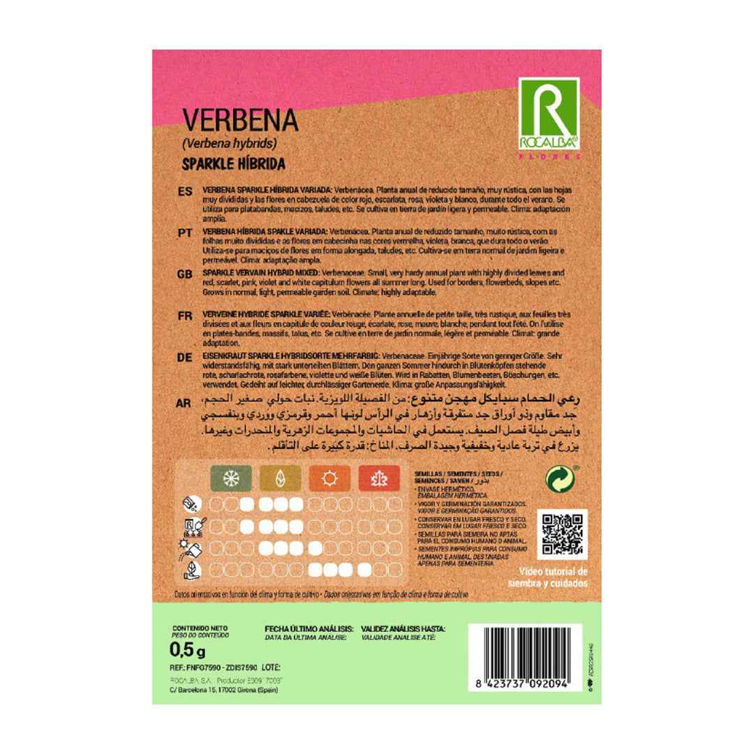 Verbena Sparkle Híbrida Variada